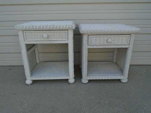 Wicker nightstands cottage - 2,