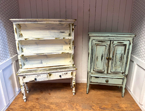 Set distressed wood - 2,