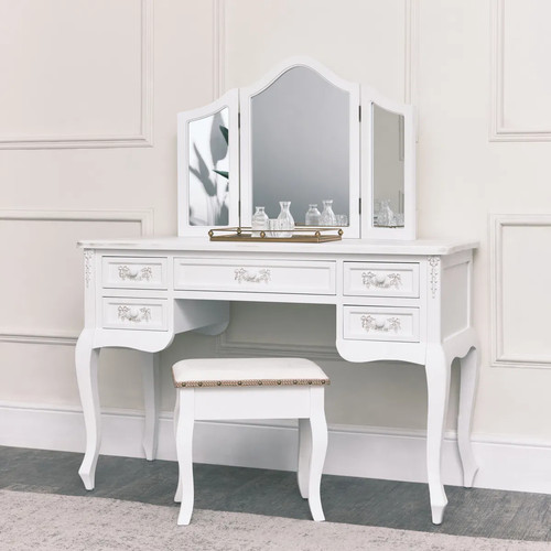 Antique white wooden - wooden, dressing