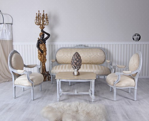 French seating group cream - french,