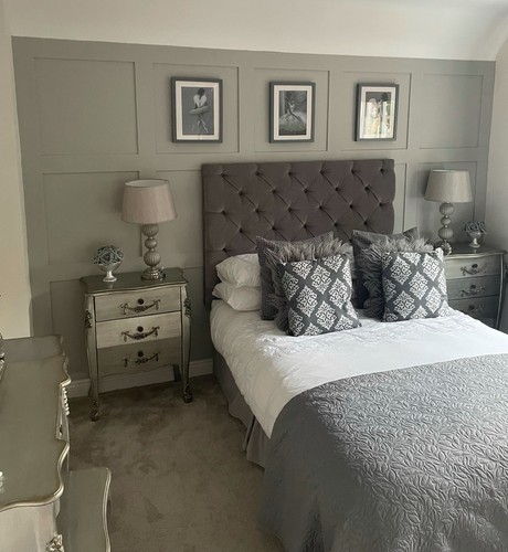 Dunelm toulouse silver bedroom - silver,